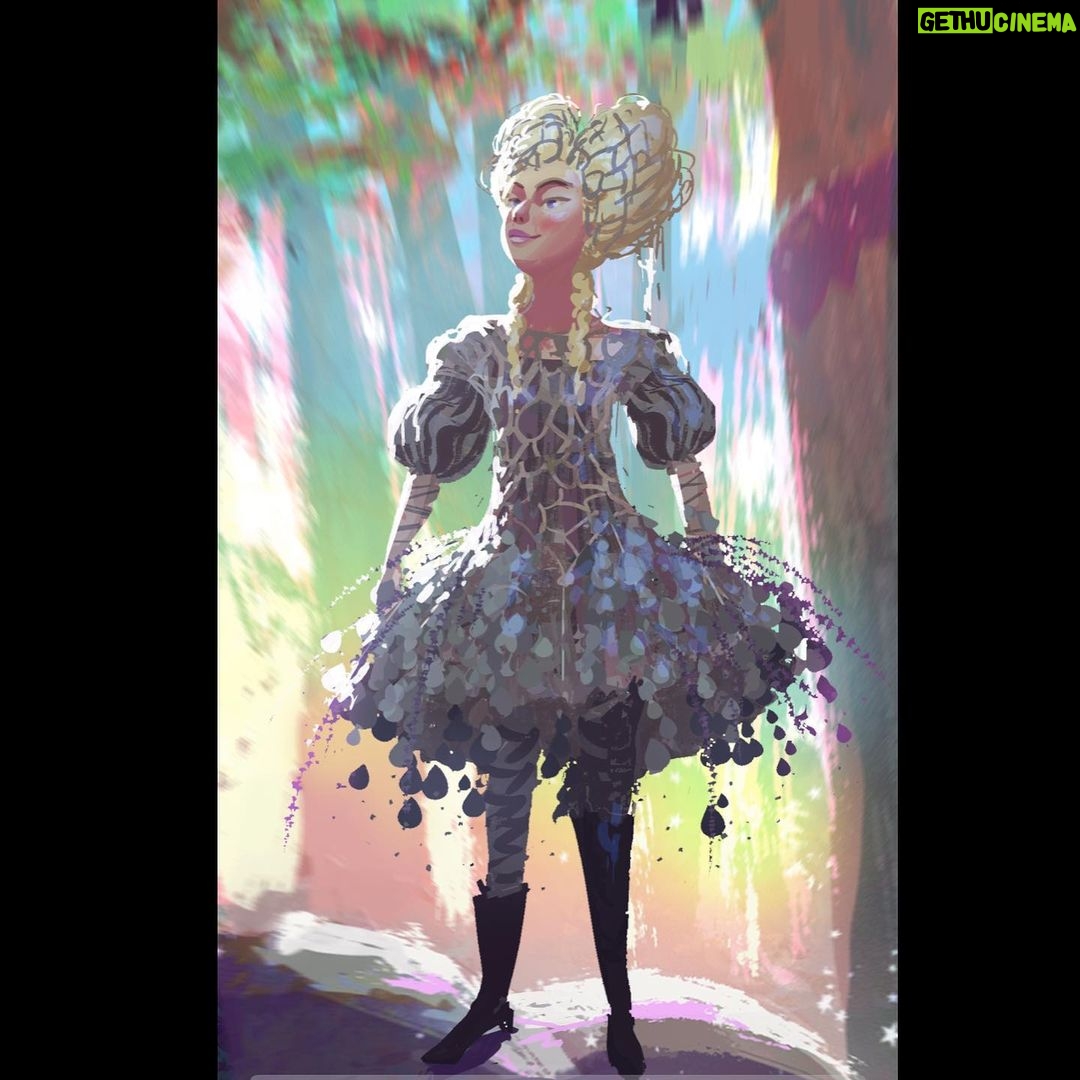 Naveen Selvanathan Instagram - Some costume explorations for Goldie. We were asked to come up with a costume that is avant grade but reflects the fact that she is from the dark forest and grew up with the bears. . . #pussinboots #pussinbootsthelastwish #goldie