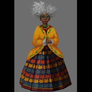 Naveen Selvanathan Instagram - Texture painting of Mama Luna, designed by @jesusalonsoiglesias and @shiyoon83. I painted countless color and pattern ideas for her to make her look eccentric, inspired by fashion icon Iris Apfel. Here are a few options of cat patterns and the version where she was younger. 
.
.
#pussinboots #pussinbootsthelastwish #catlover #catlady #crazycatlady #irisapfel