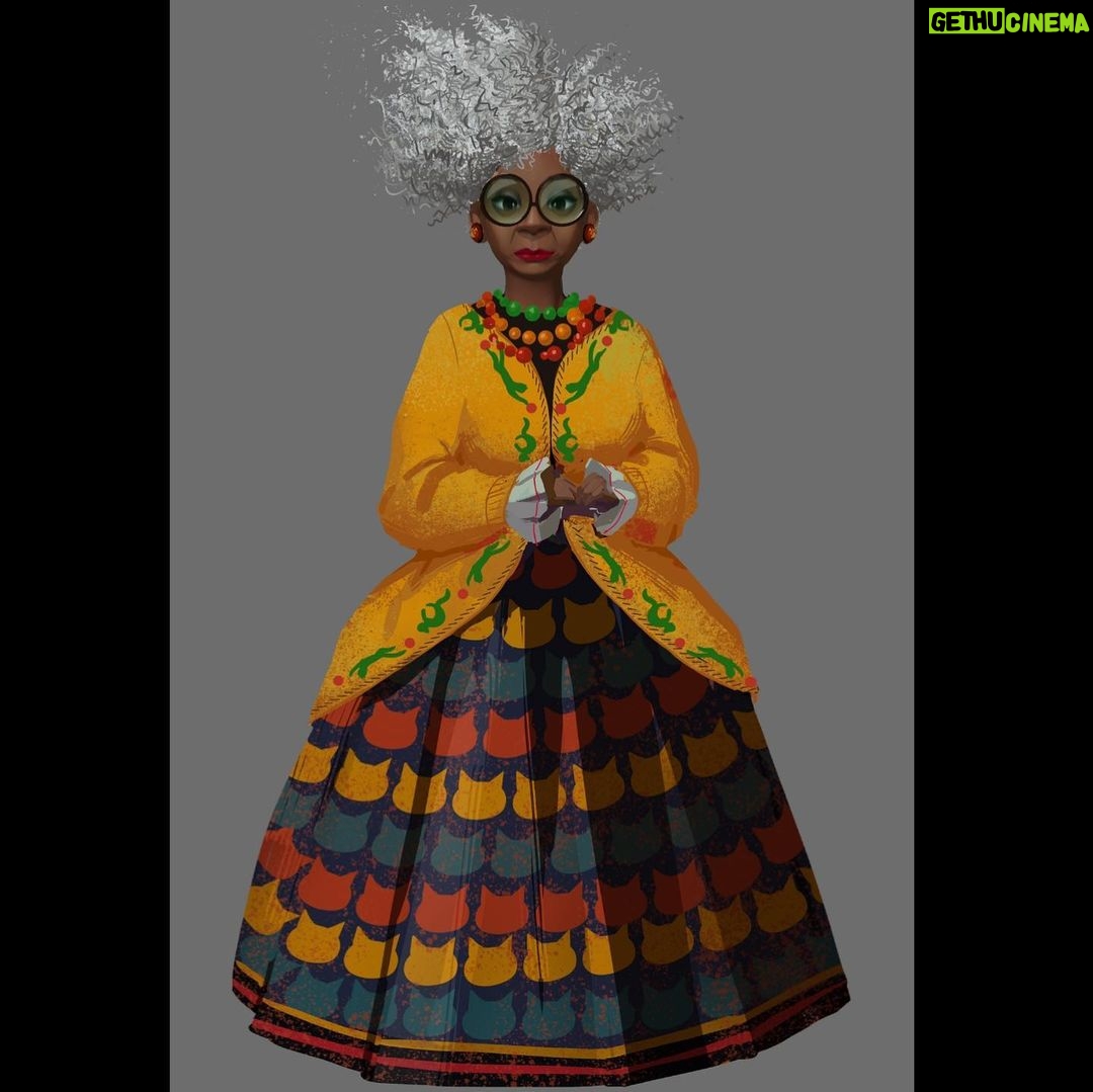 Naveen Selvanathan - 8.2K Likes - Texture painting of Mama Luna, designed by @jesusalonsoiglesias and @shiyoon83. I painted countless color and pattern ideas for her to make her look eccentric, inspired by fashion icon Iris Apfel. Here are a few options of cat patterns and the version where she was younger.
.
.
#pussinboots #pussinbootsthelastwish #catlover #catlady #crazycatlady #irisapfel