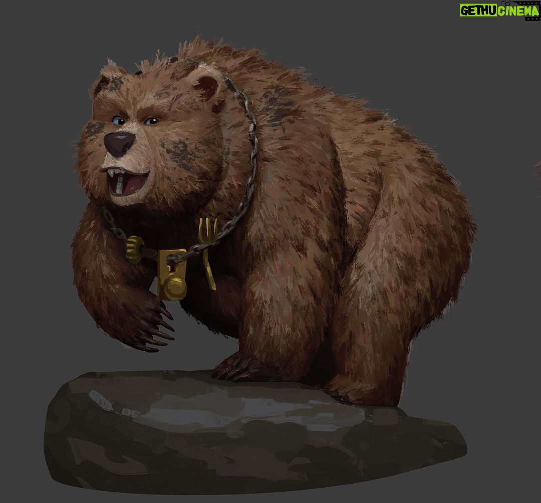 Naveen Selvanathan - 18.8K Likes - Paintings of the baby bear, papa bear and mama bear. I have also included the older design by @shiyoon83 of mama bear to show how the design evolved. I think the final designs were done by production designer Nate Wragg.
.
.
#pussinboots #pussinbootsthelastwish #bear #threebears #goldilocks #fairytail