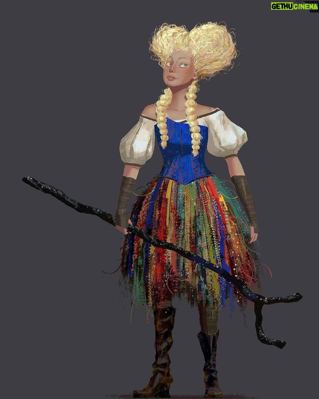 Naveen Selvanathan - 9.3K Likes - While I loved the new Goldie design and how sharp she looks, I was a big fan of the old design which was designed by @jesusalonsoiglesias and @andreablasichsculpture. I really enjoyed painting her and comping up with textural details and jewelry designs based on really cool color ideas by @claireonacloud . Here are my paintings of old and new designs of Goldilocks #pussinbootsthelastwish #pussinboots #goldilocks