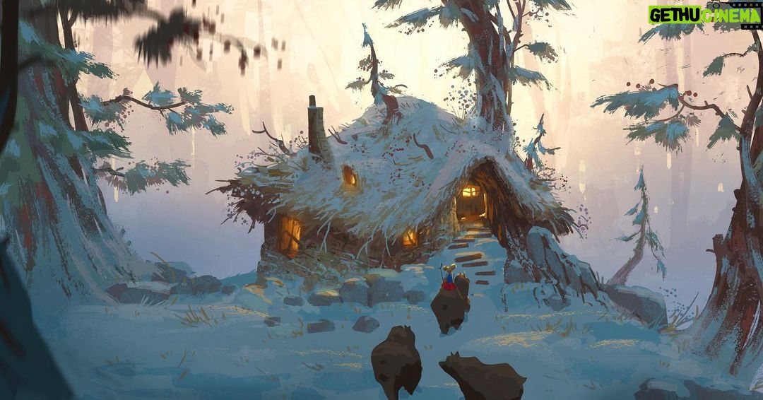 Naveen Selvanathan - 15.7K Likes - Here is the exterior of the bear cottage painting and some rough idea sketches. I took inspiration from the beautiful initial designs done by @ianmcque. The last image is the family portrait hanging in the living room
.
.
.
#pussinboots #cottagecore #cottagecoreaesthetic #forestdwelling #winterwonderland #instaartist #naveenselvan