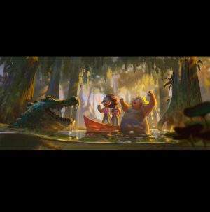Naveen Selvanathan Instagram - I was pleasantly surprised how funny and edgy Leo was. I worked on it for about a month painting some Everglades storyboards to find a lighting design. Go watch it on Netflix now! 
.
.
.
#leo #netflix #netflixanimation #adamsandler #florida