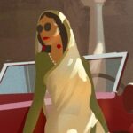 Naveen Selvanathan Instagram - Indian fashion changed from from maximalist over embellishment to minimalist chic in the early 20th century. Indian royalties were in the forefront of that change and were the fashion icons of those times. Here is my take on it. . . . #indianprincess #indianroyalty #britishraj #indianpalace #vintagecar #naveenselvan