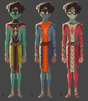 Naveen Selvanathan Instagram - I was fortunate to get the opportunity to work on the Pavitr Prabhakar character on @spiderversemovie. I was quite impressed by how thoughtful they were with the world building, deriving inspiration from Indian culture both past and present, ranging from Indian comic books, architecture, theatre, folk art, Bollywood etc. I was given the silhouette of Pavitr and I came up with these initial suit designs. I found my inspiration from Indian folk dance forms like Theyyam, Yakshagana and koothu as well as motifs from Indian architecture. I wanted him to feel Indian but still sleek and modern. Go watch the movie. It’s incredible!  #pavitrprabhakar #indianspiderman