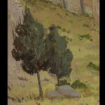 Naveen Selvanathan Instagram - Ground cover exploration, trying to find a more graphic shape language and rendering style for grass, trees, rocks, cliff etc. This is part of a layout sketch done by @seb_piquet . . #pussinbootsthelastwish #pussinboots