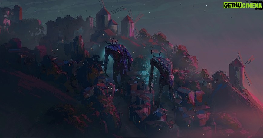 Naveen Selvanathan - 17.6K Likes - Unused lighting keys for the opening fight sequence. There were initially two giants who fought Puss . The giants were a lot scarier and the tone a lot darker. I based the second key on the beautiful paintings done by @zacretz .
.
.
#pussinbootsthelastwish #puss #pussinboots #animationart