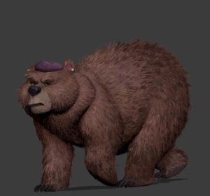 Naveen Selvanathan Instagram - Paintings of the baby bear, papa bear and mama bear. I have also included the older design by @shiyoon83 of mama bear to show how the design evolved. I think the final designs were done by production designer Nate Wragg. 
.
.
#pussinboots #pussinbootsthelastwish #bear #threebears #goldilocks #fairytail