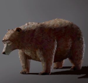 Naveen Selvanathan Instagram - Paintings of the baby bear, papa bear and mama bear. I have also included the older design by @shiyoon83 of mama bear to show how the design evolved. I think the final designs were done by production designer Nate Wragg. 
.
.
#pussinboots #pussinbootsthelastwish #bear #threebears #goldilocks #fairytail