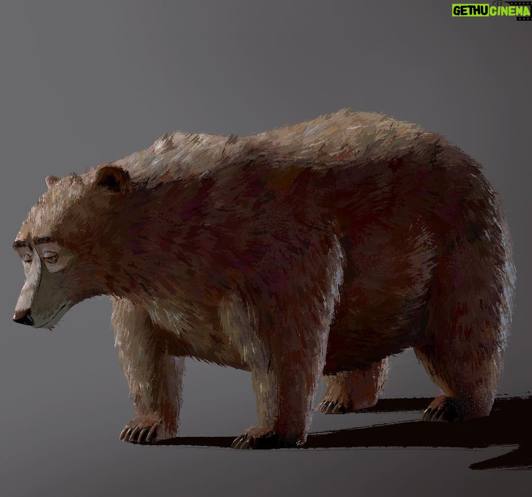 Naveen Selvanathan - 18.8K Likes - Paintings of the baby bear, papa bear and mama bear. I have also included the older design by @shiyoon83 of mama bear to show how the design evolved. I think the final designs were done by production designer Nate Wragg.
.
.
#pussinboots #pussinbootsthelastwish #bear #threebears #goldilocks #fairytail