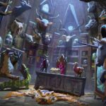 Naveen Selvanathan Instagram - Don Manolo was one of the villains who was replaced by Jack Horner. This is Don Manolo’s lair designed by @ianmcque. It was quite a challenging layout to paint as there were so many cool details but I wanted to make it cinematic. Here is the lit version and the base painting with local colors. . . #pussinbootsthelastwish #pussinboots #naveenselvan