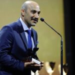 Navid Mohammadzadeh Instagram - افتخار ✨✨✨ @houman_seyedi @mohsen.tanabandeh @labiennale #venicefilmfestival