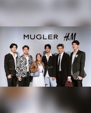 Nawapat Thannamongkolsawat Instagram - Thank you Mugler x H&M 🤍 

#Newyearnwp 
#MuglerHM
#MuglerHMxnewjur
#HMThailand