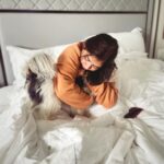 Nazriya Nazim Instagram - You make me happy ….when skies are grey …….🥹🐶🧡