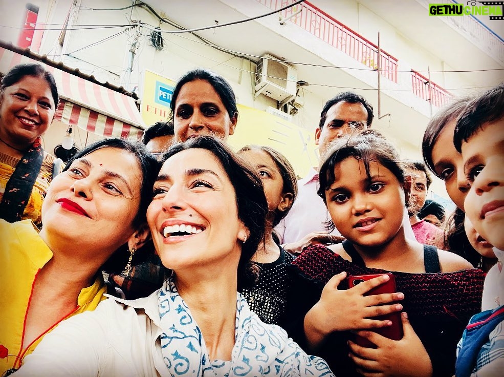 Necar Zadegan Instagram - The beautiful faces of #dehli, working on something really special here, with an amazing team #inheritancemovie #india