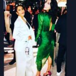 Necar Zadegan Instagram – LA and Emmy parties w/ @seekellymccreary in my @ronnykobo dress, thk u @lisemora ❤️💋💋