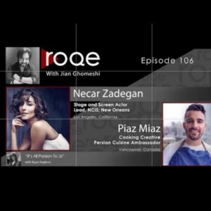 Necar Zadegan Instagram - Thank you for having me on your show, Jian, your interviews are unrivaled.

In conversation with #jianghomeshi 

Roqe- Episode 106 Necar Zadegan
•A diverse and entertaining edition of Roqe featuring prolific Iranian American actor Necar Zadegan. Necar joins Jian from a stop on the road in Santa Fe to talk about her impressive career on stage and screen, working with Robin Williams, performing in Persian and English, playing a pivotal role in the popular series “24” and spending the last three years as one of the lead stars of “NCIS: New Orleans”. Pic: @joedeanphoto 

Link in bio @roqemedia 

Full interview and playlists available on 

@roqemedia 
@spotifypodcasts 
@spotify