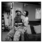 Necar Zadegan Instagram – Me and Glenn Davis at the Richard Rodgers theater performing in the Bengal Tiger at the Baghdad Zoo, greg costanza caught this backstage on film

#35mm 
#broadwayshows #broadwaybabies.
