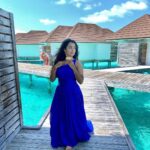 Neeharika Roy Instagram - It’s a Blue-tiful day 💙🩵 #neeharikaroy #maldives Siyam World