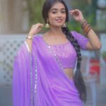 Neeharika Roy Instagram - 💜 . . . 📸- @richerd_by_heart #neeharikaroy #radha #radhamohan #zeetv