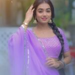 Neeharika Roy Instagram - 💜 . . . 📸- @richerd_by_heart #neeharikaroy #radha #radhamohan #zeetv