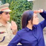 Neeharika Roy Instagram - Aayi thi bada panga lene Radha Jailor se😂🤓 . . . . #instagood #zeetv #instadaily #instafashion #onset #comdeyvideo #radhamohan #reels