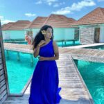 Neeharika Roy Instagram - It’s a Blue-tiful day 💙🩵 #neeharikaroy #maldives Siyam World