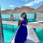 Neeharika Roy Instagram - It’s a Blue-tiful day 💙🩵 #neeharikaroy #maldives Siyam World