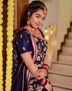 Neeharika Roy Instagram - Radhe - Radhe🦚💙

#neeharikaroy #radha