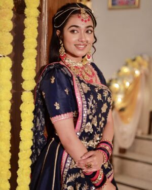 Neeharika Roy Instagram - Radhe - Radhe🦚💙

#neeharikaroy #radha