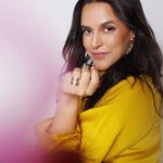Neha Dhupia Instagram - Feeling yawesome!!! 😜 . . . . . , @kapilcharaniya @makeupbynayan @aaliyahussainhairmakeupcreator @studiometallurgy @ayeshakhanna20 @officialharshharsh