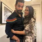 Neha Dhupia Instagram - Ok that escalated fast … from date night with husband ❤️to a birthday bash for the books !!!! 😍 Happy birthday to the coolest @beingsalmankhan 😍 Last pic photo credit 📸 @iambobbydeol 👌😻👉 sahi ! . . . . . . . . 👗 @rannagill 💄 @mitavaswani