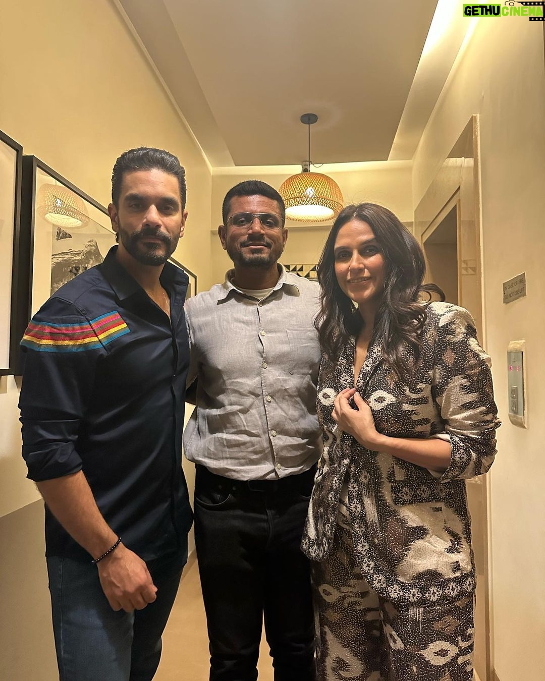 Neha Dhupia Instagram - Ok that escalated fast β¦ from date night with husband β€οΈto a birthday bash for the books !!!! π Happy birthday to the coolest @beingsalmankhan π Last pic photo credit πΈ @iambobbydeol ππ»π sahi ! . . . . . . . . π @rannagill π @mitavaswani