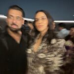 Neha Dhupia Instagram - Ok that escalated fast … from date night with husband ❤️to a birthday bash for the books !!!! 😍 Happy birthday to the coolest @beingsalmankhan 😍 Last pic photo credit 📸 @iambobbydeol 👌😻👉 sahi ! . . . . . . . . 👗 @rannagill 💄 @mitavaswani
