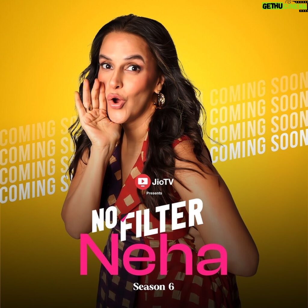 Neha Dhupia Instagram - The countdown has begun …. In 3/2/1 A brand new season of #nofilterneha is coming soon! And this time on video 📺…. @officialjiotv @jiotvplus @jiosaavn … co produced by @wearebiggirl 😎🎙🎤📺