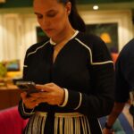 Neha Dhupia Instagram - Work in progress … 🎤 + 📺 . . . . I feel like we should have another season of #nofilterneha … what say?! @wearebiggirl @jiosaavn @officialjiotv @jiotvplus 👗 @bodicebodice