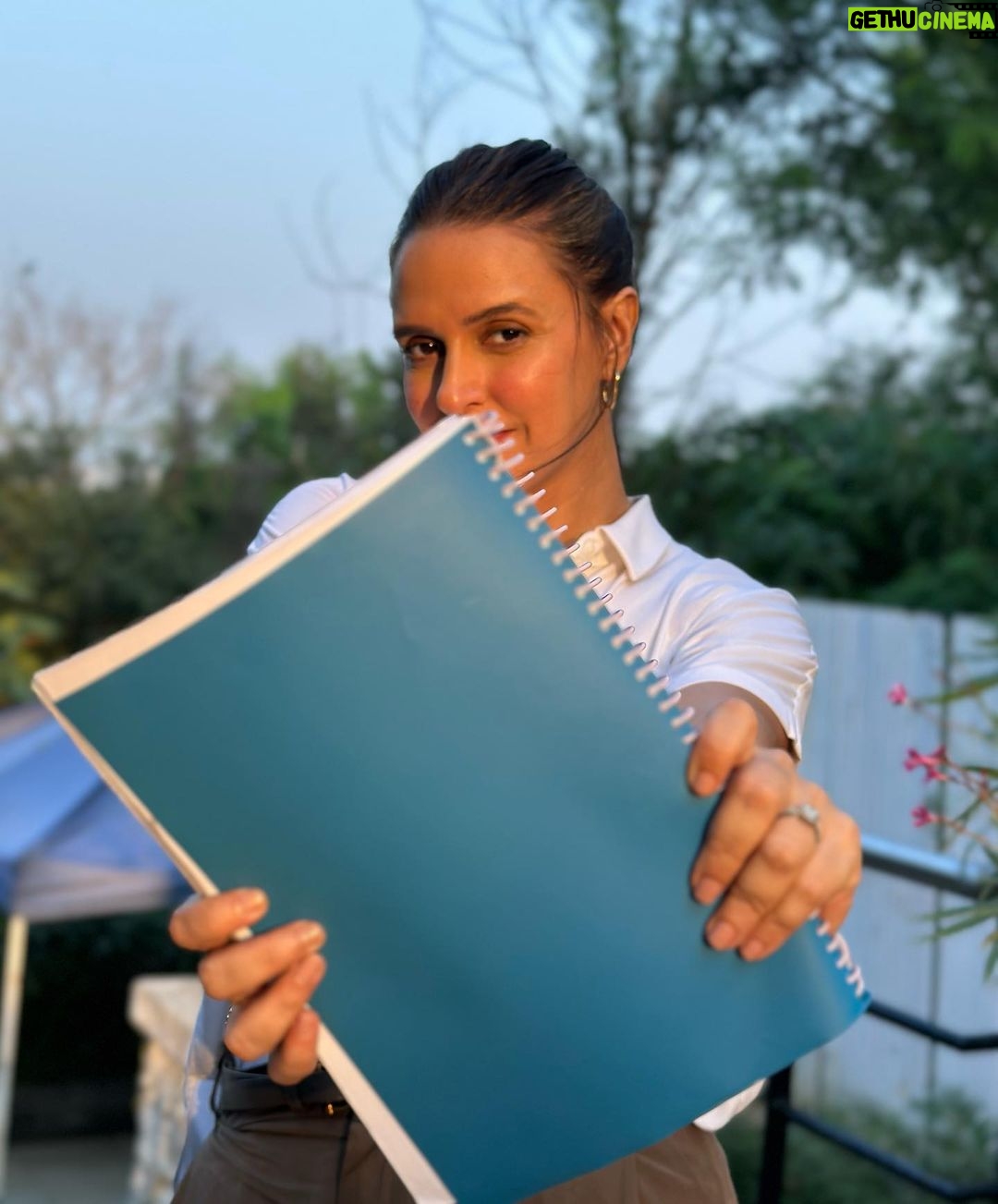 Neha Dhupia Instagram - To new beginnings … i am over the moon to be associating myself with my first ott project as an actor ( I know , been a while :) … ) and what a great day it is to share this … on #worldmentalhealthday … what I hold in my hands is a family drama that deals with mental health. . . Just us , Trying to make a difference thru the stories we tell 📖 🎥♥️