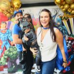 Neha Dhupia Instagram - There’s a superpower in each one of us … in our case it’s love and chocolate cake … so let’s celebrate that and ♥️♥️♥️ our baby boy @guriqdhupiabedi #2yearsold 03.10.23 #guriqturnstwocute . . . . . . . @meghakulchandani thank you for turning on your magic 🪄 always @the.popcorn.company @kapilcharaniya 📸 🎂 @cocoatease