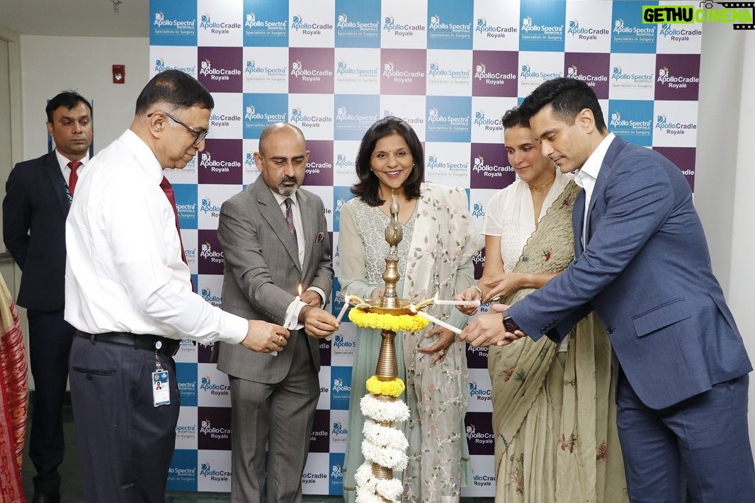 Neha Dhupia Instagram - Delighted to be a part of the grand Apollo Spectra and Apollo Cradle Hospital Chirag Enclave, South Delhi launch! . A promising new era in healthcare that beautifully combines modernity and compassion. The spacious, luxurious facility and its unwavering commitment to hassle-free patient experiences have impressed me. South Delhi, your advanced healthcare destination, has arrived! . Follow Apollo Spectra and Apollo Cradle for more healthcare updates! #ApolloInSouthDelhi #SurgerySpecialists #SouthDelhi #ApolloSpectra #SimplifyingCareInHealthcare