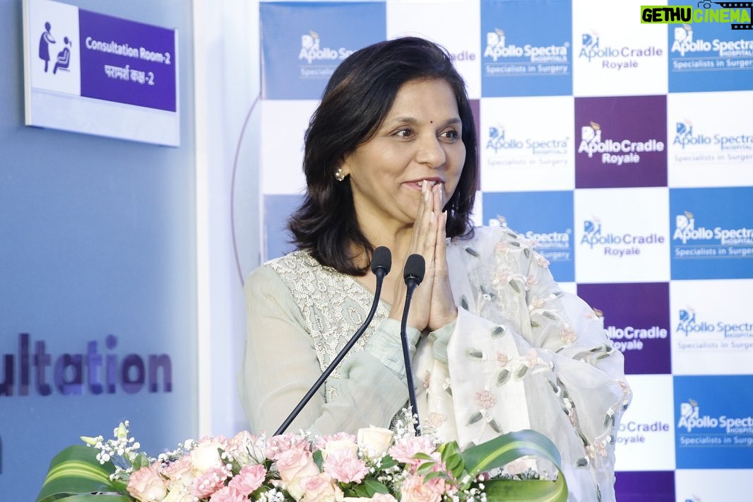 Neha Dhupia Instagram - Delighted to be a part of the grand Apollo Spectra and Apollo Cradle Hospital Chirag Enclave, South Delhi launch! . A promising new era in healthcare that beautifully combines modernity and compassion. The spacious, luxurious facility and its unwavering commitment to hassle-free patient experiences have impressed me. South Delhi, your advanced healthcare destination, has arrived! . Follow Apollo Spectra and Apollo Cradle for more healthcare updates! #ApolloInSouthDelhi #SurgerySpecialists #SouthDelhi #ApolloSpectra #SimplifyingCareInHealthcare