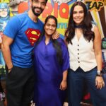 Neha Dhupia Instagram - Friends … our superheroes 🦸‍♀️ 👩 for life… for the ones who made it that day and to the ones that were caught up … and to the ones who made it to the gram and to the ones who have our heart … thank you for celebrating our little superhero with us … the last image is proof of our superpower ♥️🦇 … celebrating our baby boy today and everyday @guriqdhupiabedi #guriqturnstwocute ♥️🎂 . . . . . . @meghakulchandani ♥️ @the.popcorn.company 🙌 @kapilcharaniya 📸