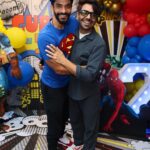 Neha Dhupia Instagram - Friends … our superheroes 🦸‍♀️ 👩 for life… for the ones who made it that day and to the ones that were caught up … and to the ones who made it to the gram and to the ones who have our heart … thank you for celebrating our little superhero with us … the last image is proof of our superpower ♥️🦇 … celebrating our baby boy today and everyday @guriqdhupiabedi #guriqturnstwocute ♥️🎂 . . . . . . @meghakulchandani ♥️ @the.popcorn.company 🙌 @kapilcharaniya 📸