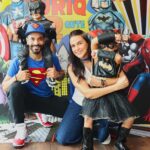 Neha Dhupia Instagram - There’s a superpower in each one of us … in our case it’s love and chocolate cake … so let’s celebrate that and ♥️♥️♥️ our baby boy @guriqdhupiabedi #2yearsold 03.10.23 #guriqturnstwocute . . . . . . . @meghakulchandani thank you for turning on your magic 🪄 always @the.popcorn.company @kapilcharaniya 📸 🎂 @cocoatease