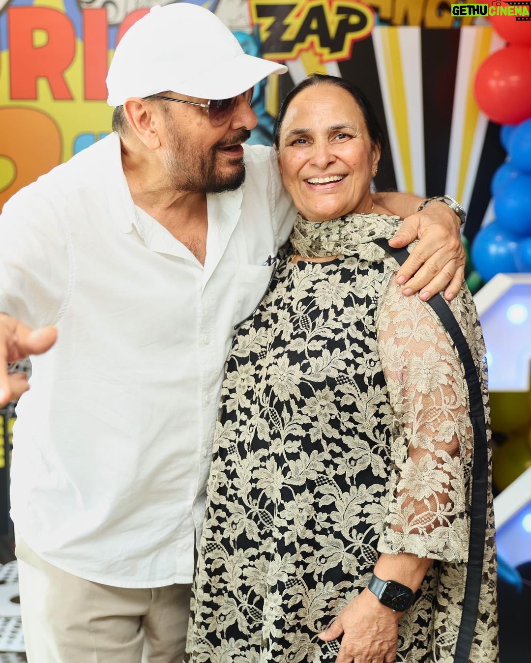 Neha Dhupia Instagram - There’s a superpower in each one of us … in our case it’s love and chocolate cake … so let’s celebrate that and ♥️♥️♥️ our baby boy @guriqdhupiabedi #2yearsold 03.10.23 #guriqturnstwocute . . . . . . . @meghakulchandani thank you for turning on your magic 🪄 always @the.popcorn.company @kapilcharaniya 📸 🎂 @cocoatease