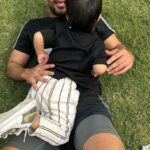 Neha Dhupia Instagram - Might jus be the right day to talk about love ❤️… we spent our morning at the lovely Balewadi sports stadium in Pune … where Angad was running his 400 mts race at the national masters … it’s hard to define love but I think jus showing up comes close to defining it. Our babies showed up for their daddy and he showed up for what he loves. To say the competition was tough was an understatement, he may have not won a medal but did his personnel best time. Just to see our babies , one of whom has just embarked on the journey of walking and talking and to hear him scream and cheer for his dad “run papa run”was greater than them saying I love you , today! And the same way in one the videoes if you listen carefully , we have our coach @mirandabrinston one who has more medals than someone like me could even dream of … was screaming the exact same words. My biggest take away from this morning apart from sportsmanship, healthy competition and the amazing track and field talent that exists in our country is that at the bottom of it all … it’s all and always about showing up for what you love and the ones you love. We love you @angadbedi and will always be in your corner ♥️♥️♥️ “goooooooo Anggaaaddddd goooooo “ 🏃‍♂️
