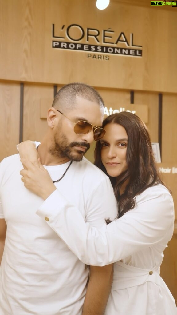 Neha Dhupia Instagram - As Valentine’s Day approaches, we look forward to indulging in some quality time with each other with some pampering days, ofcourse❤️ We are that couple who love to prioritise self care, we visited @geetanjalisalon to give our scalp the extra TLC with @lorealpro_education_india’s in salon treatments because trust us all that build up needs it! So this Valentine’s Day, spend some quality time with bae, while making self (or scalp) care a priority! 🙌 Visit a L’Oréal professionnel salon near you, today! #Ad #LorealProfIndia #LorealProIndia #haircare #ScalpAdvanced #BreakTheCycle #NewStartAhead #ProTechYourScalp @lorealpro