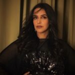 Neha Dhupia Instagram - The shimmer kept me going and glowin ✨…. #selfstyled in @priakataariapuri @karishma.joolry and warm winter face by @kiran_chhetri92 @karanrai001 @kaajee_rai #delhi #winter #eventdiaries @abhaysachdeva22 📸