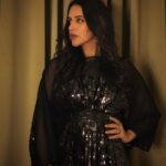 Neha Dhupia Instagram - The shimmer kept me going and glowin ✨…. #selfstyled in @priakataariapuri @karishma.joolry and warm winter face by @kiran_chhetri92 @karanrai001 @kaajee_rai #delhi #winter #eventdiaries @abhaysachdeva22 📸