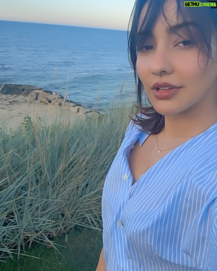 Neha Sharma Instagram - Life is too short for bad shirts ;) 💙🤍 Cape Cod, Massachussets