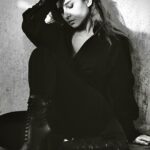 Nelly Karim Instagram - Simply me .....by unique artist @araman_x #artistsoninstagram #photography #nellykarim_official #black #blackandwhite